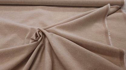 Hør og Bomuld Vævet Beige