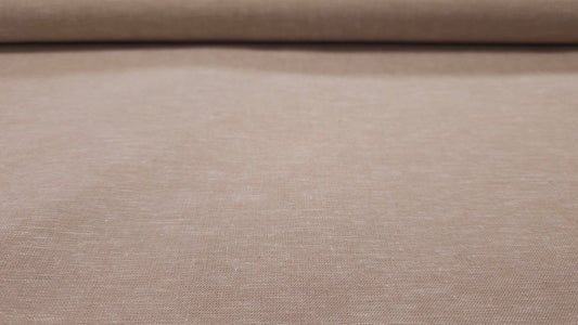 Hør og Bomuld Vævet Beige