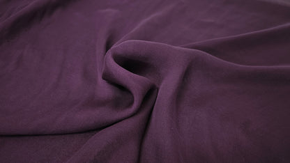 Silke Chiffon Ensfarvet Lilla