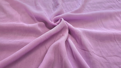 Silke Chiffon Ensfarvet Lilla