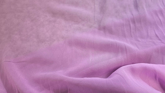 Silke Chiffon Ensfarvet Lilla