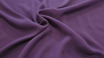 Silke Chiffon Ensfarvet Lilla
