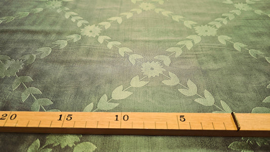 Silke Organza Mønstret Grøn