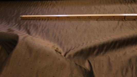 Silke Organza med Prikker, Bronze