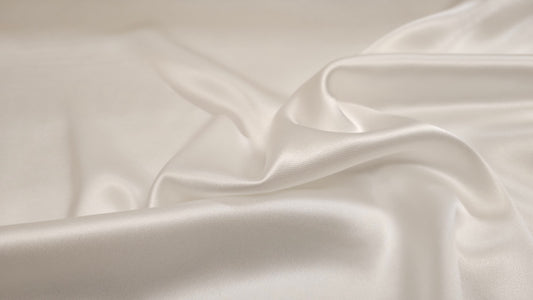 Silke Stræk Satin Hvid