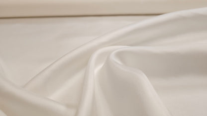 Silke Twill Satin Hvid