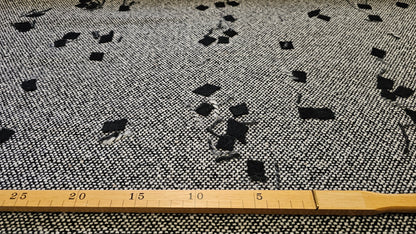 Uld Sort/hvid Mønstret