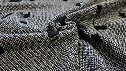 Uld Sort/hvid Mønstret