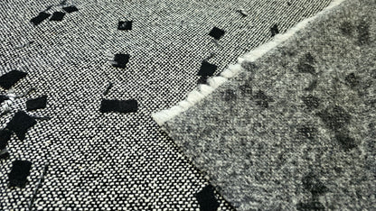 Uld Sort/hvid Mønstret