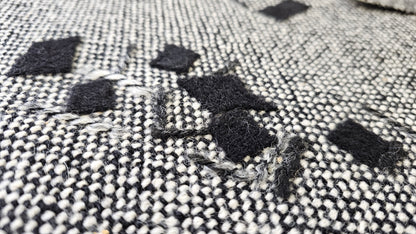 Uld Sort/hvid Mønstret