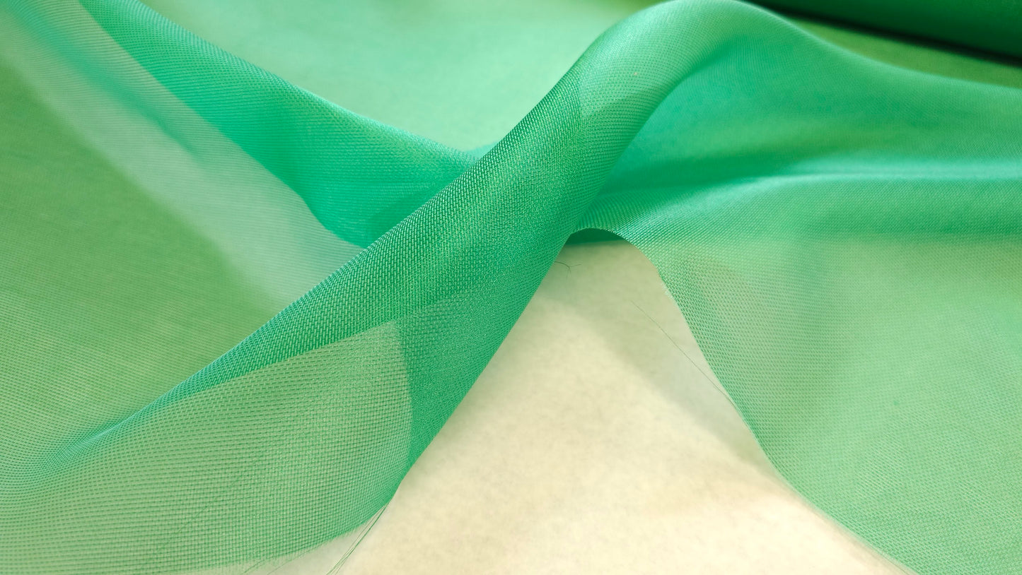 Tyl Polyester Silke, Grøn
