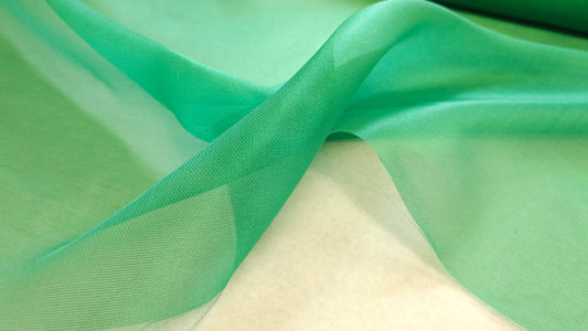 Tyl Polyester Silke, Grøn