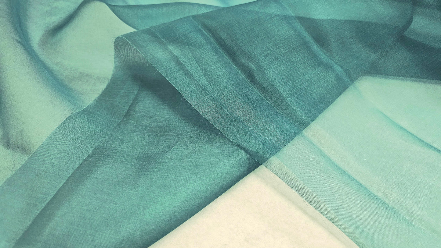 Silke Organza Mørkegrøn