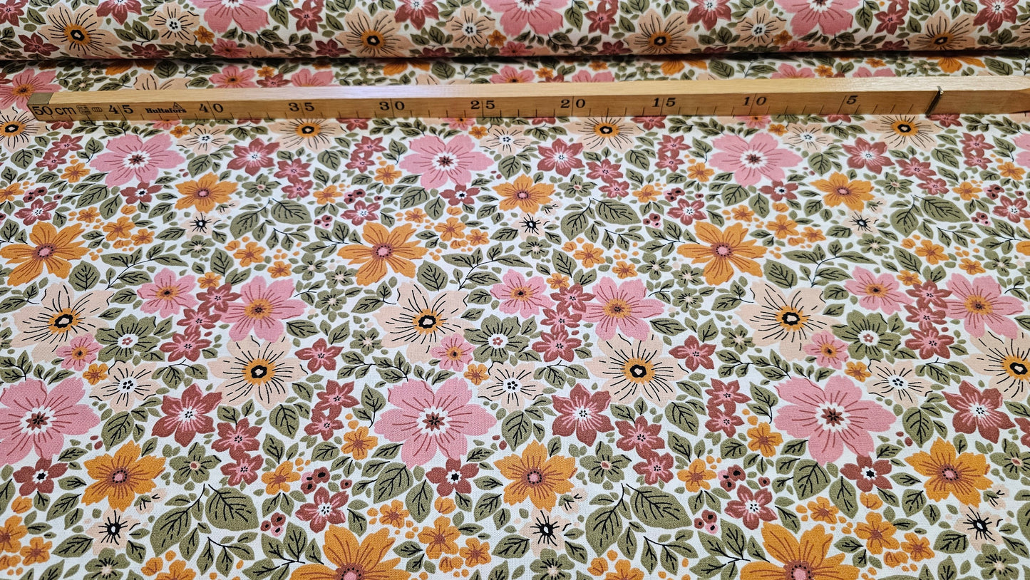 Blomstret Bomuld