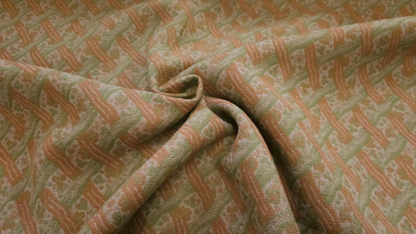 Uld Jacquard Stribet