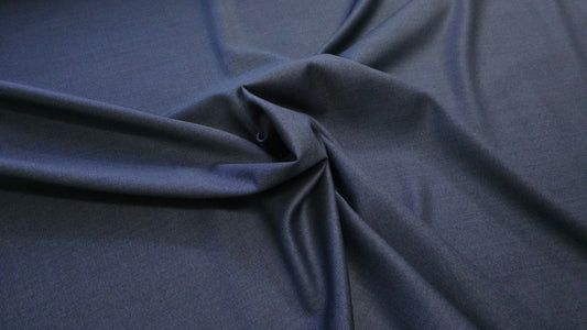 Jomfruuld Blå Stof til Jakkesæt