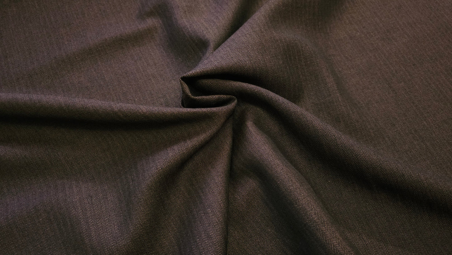 Jomfruuld Hør Tweed Brun Beige