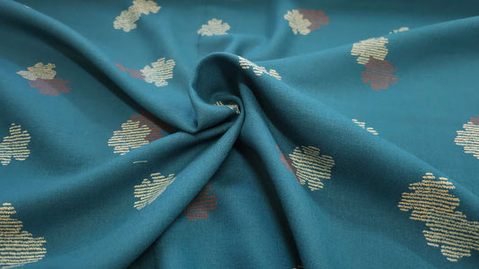 Uld Mønstret Blågrøn