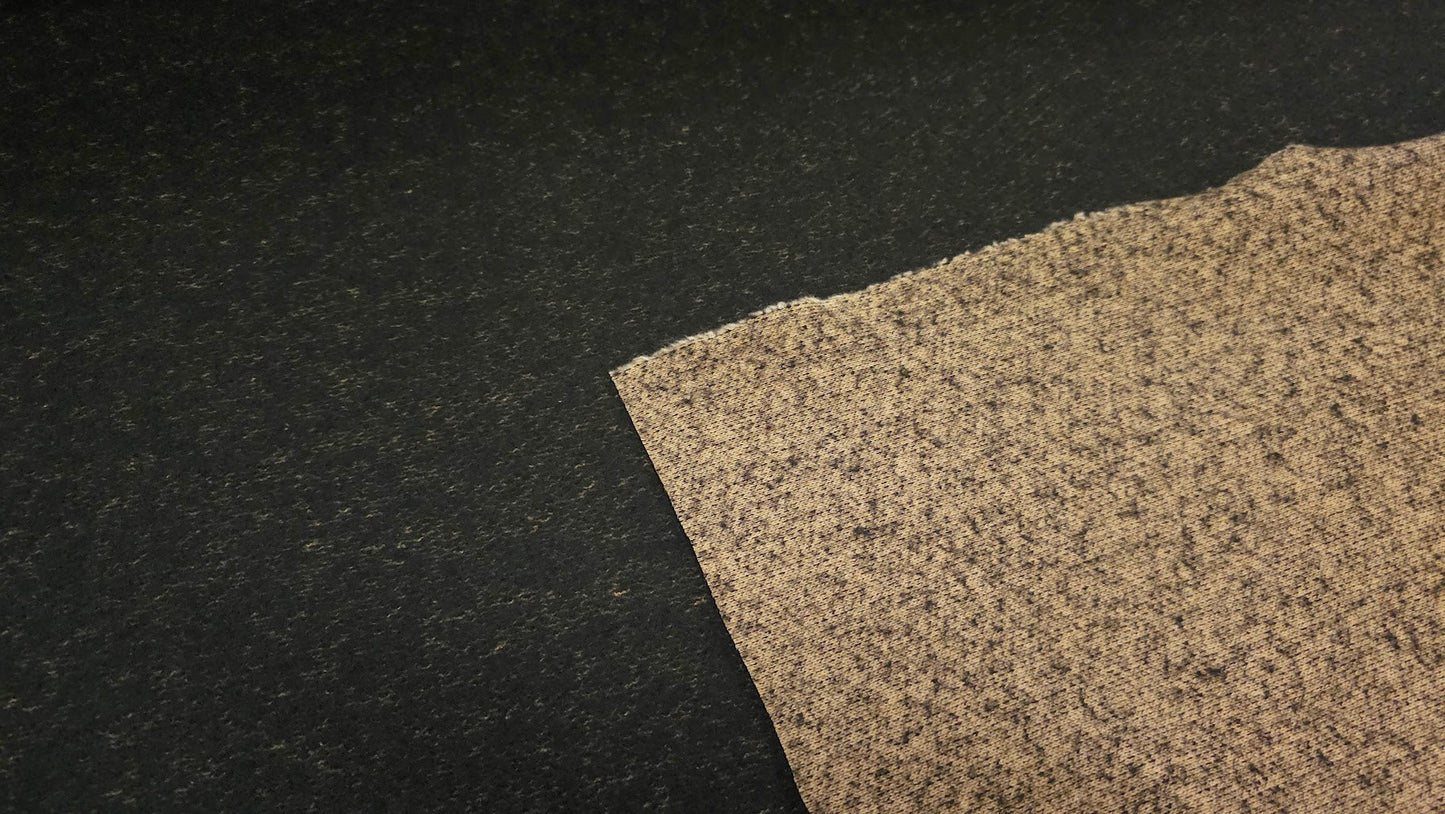 Melange Bomuld Jomfruuld Beige/Sort