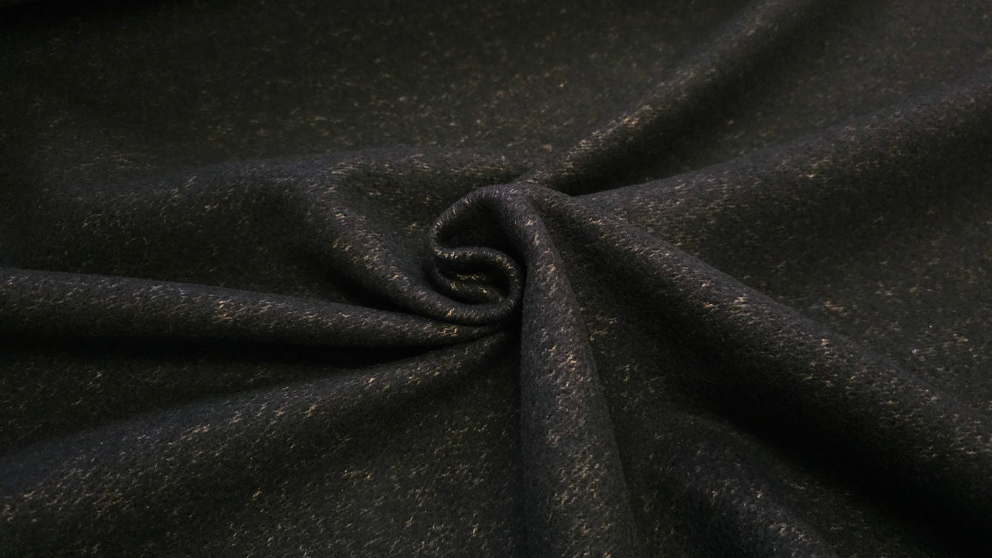 Melange Bomuld Jomfruuld Beige/Sort