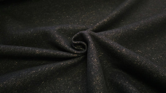 Melange Bomuld Jomfruuld Beige/Sort