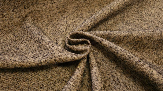 Melange Bomuld Jomfruuld Beige/Sort