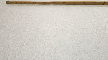 Blonde Raschel Strikket Hvid