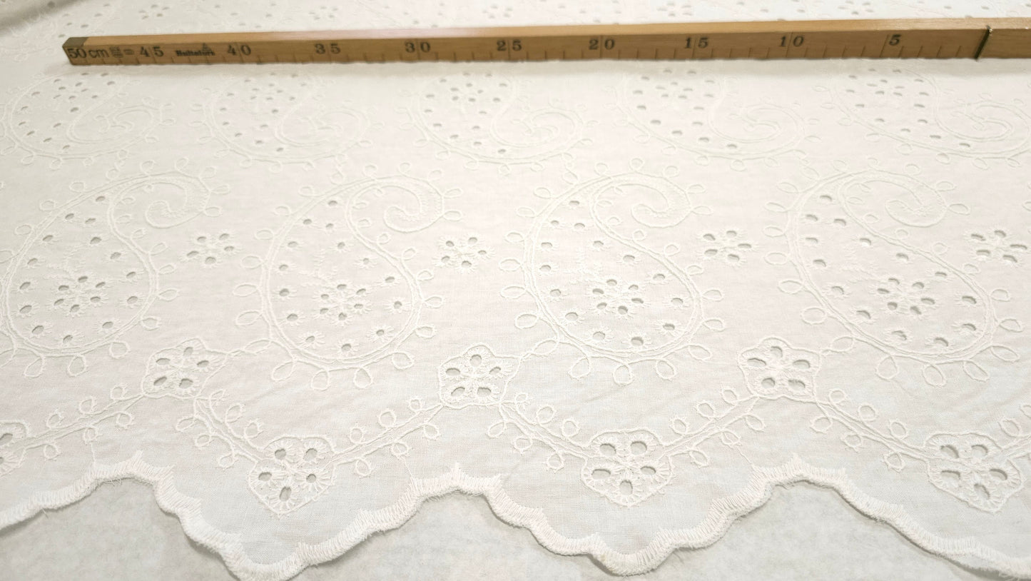 Bomuld Batiste Broderie Anglaise