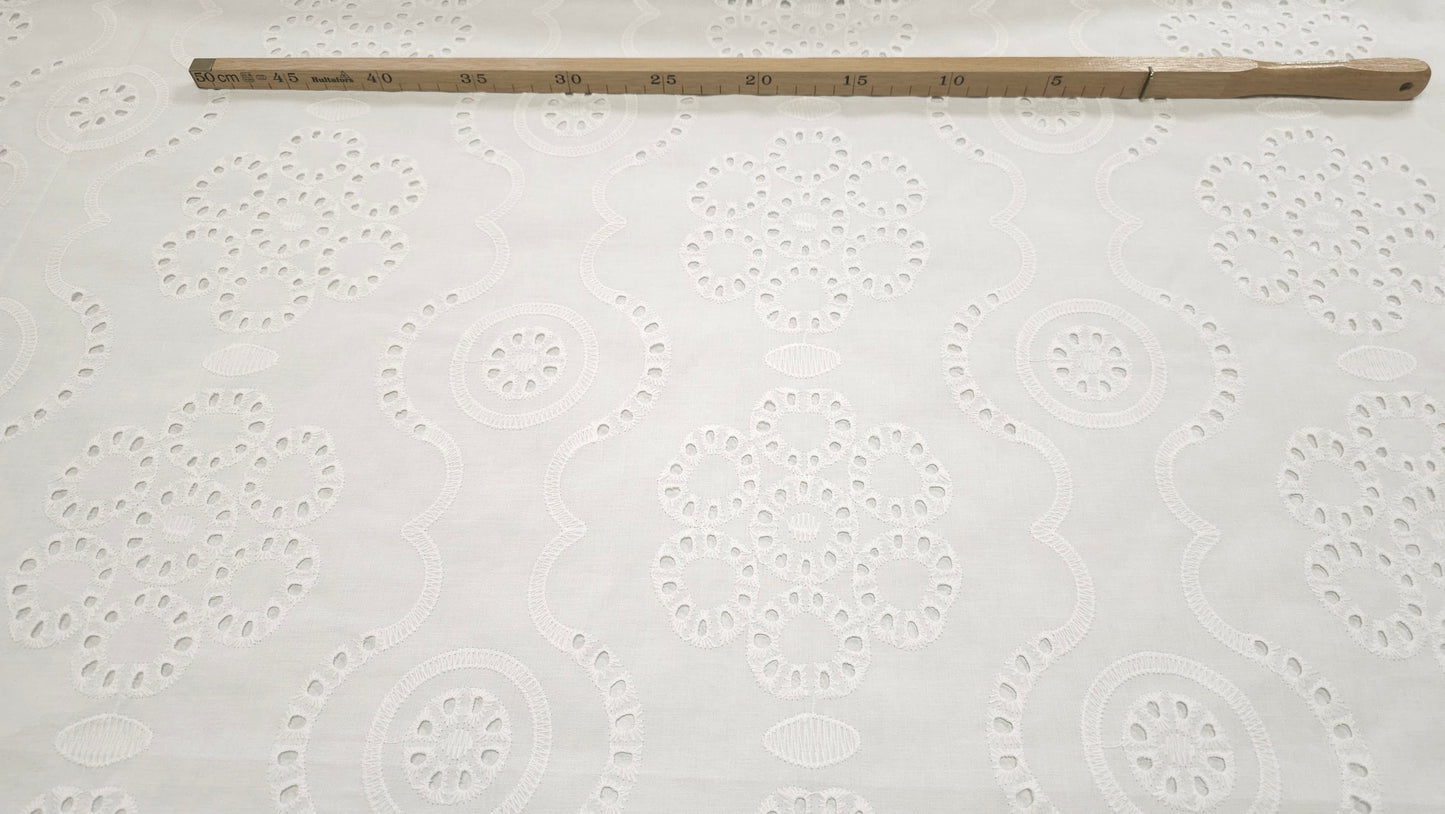 Bomuld Batiste Broderie Anglaise