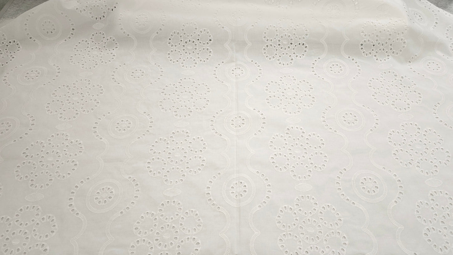 Bomuld Batiste Broderie Anglaise