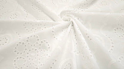 Bomuld Batiste Broderie Anglaise