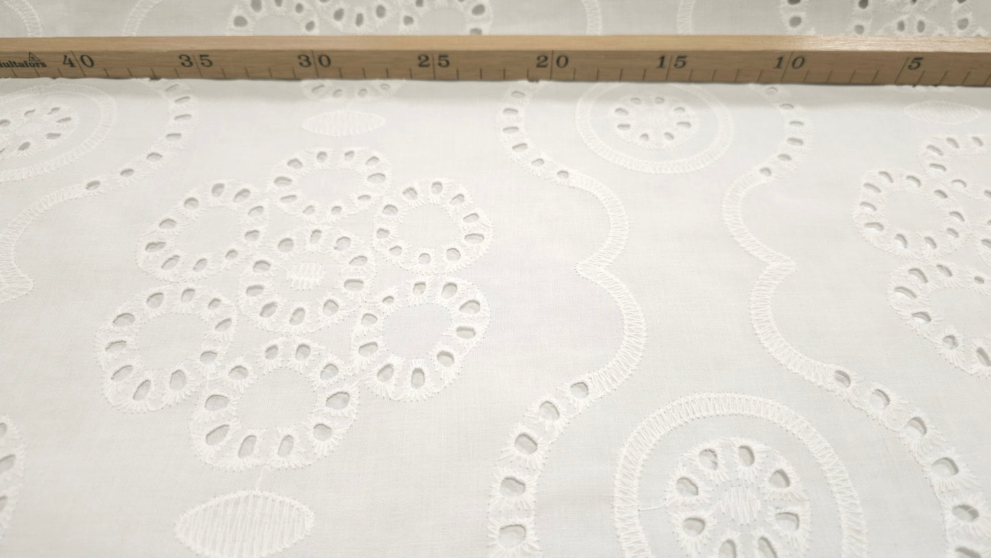 Bomuld Batiste Broderie Anglaise