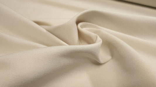 Silke Shantung Råhvid