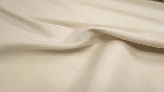 Silke Shantung Råhvid