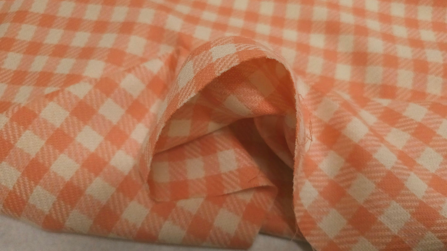 Uld Ternet Orange Hvid