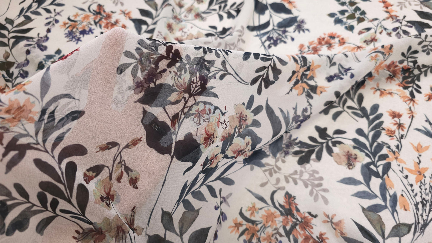 Chiffon Blomstret