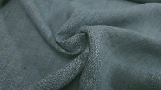 Hør Melange Blågrøn