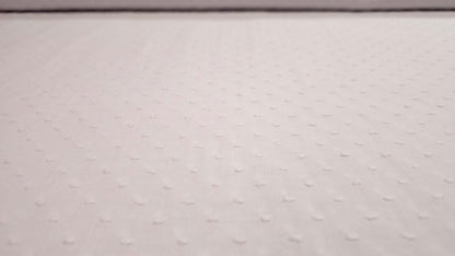 Bomuld Dotted Swiss Hvid