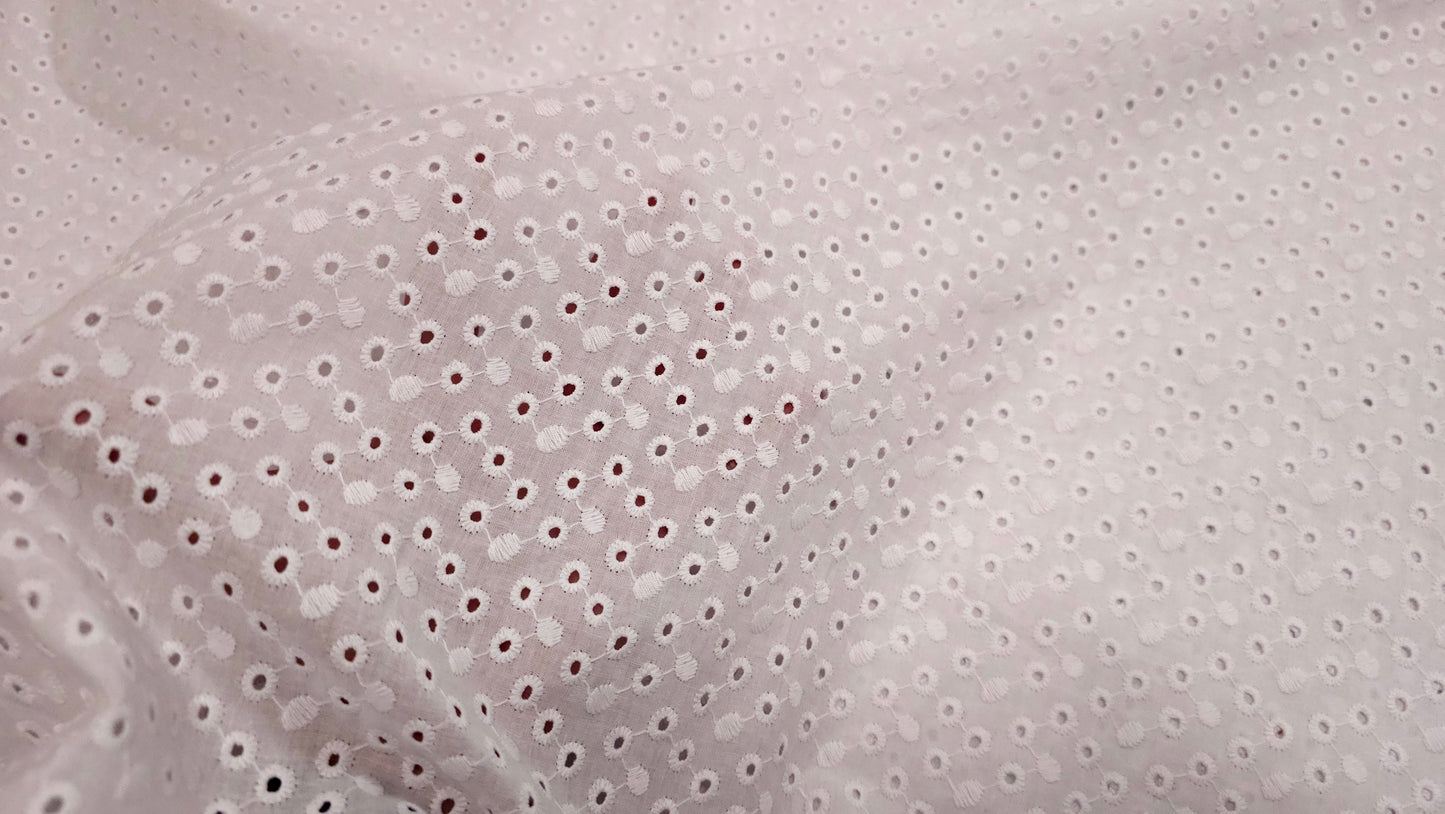 Bomuld Batiste Broderie Anglaise