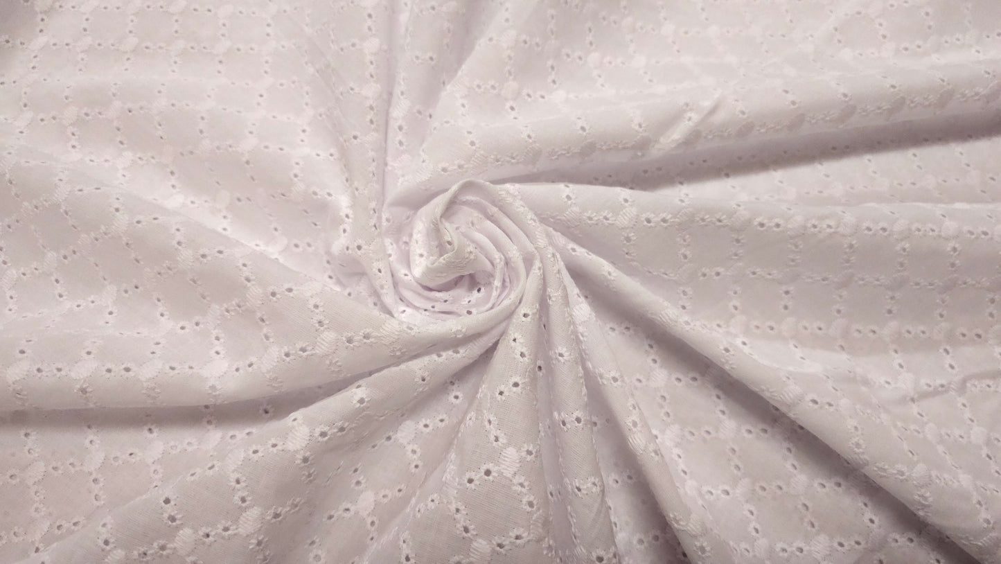 Bomuld Batiste Broderie Anglaise