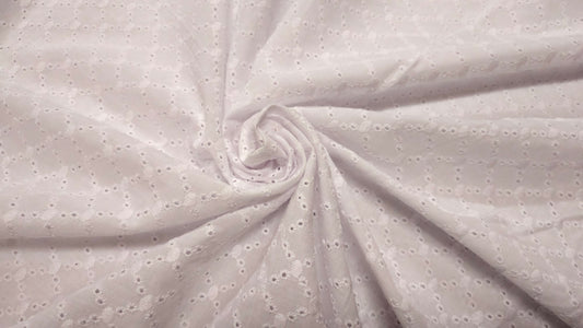 Bomuld Batiste Broderie Anglaise