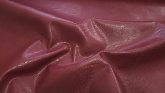 Imiteret læder med stræk, Burgundy
