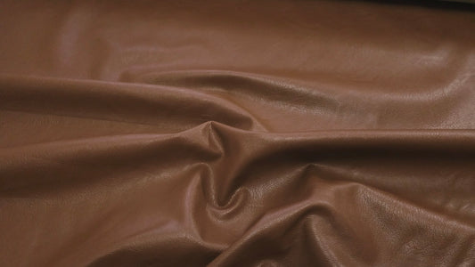 Imiteret læder med stræk, Brun