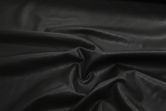 Imiteret læder med stræk, Sort