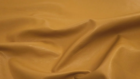 Imiteret læder med stræk, Sennepsgul