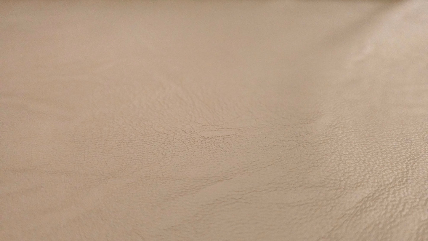 Imiteret læder med stræk, Beige