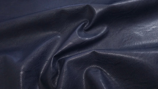 Imiteret læder med stræk, Mørkeblå