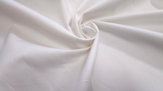 Bomuld Elastan Råhvid