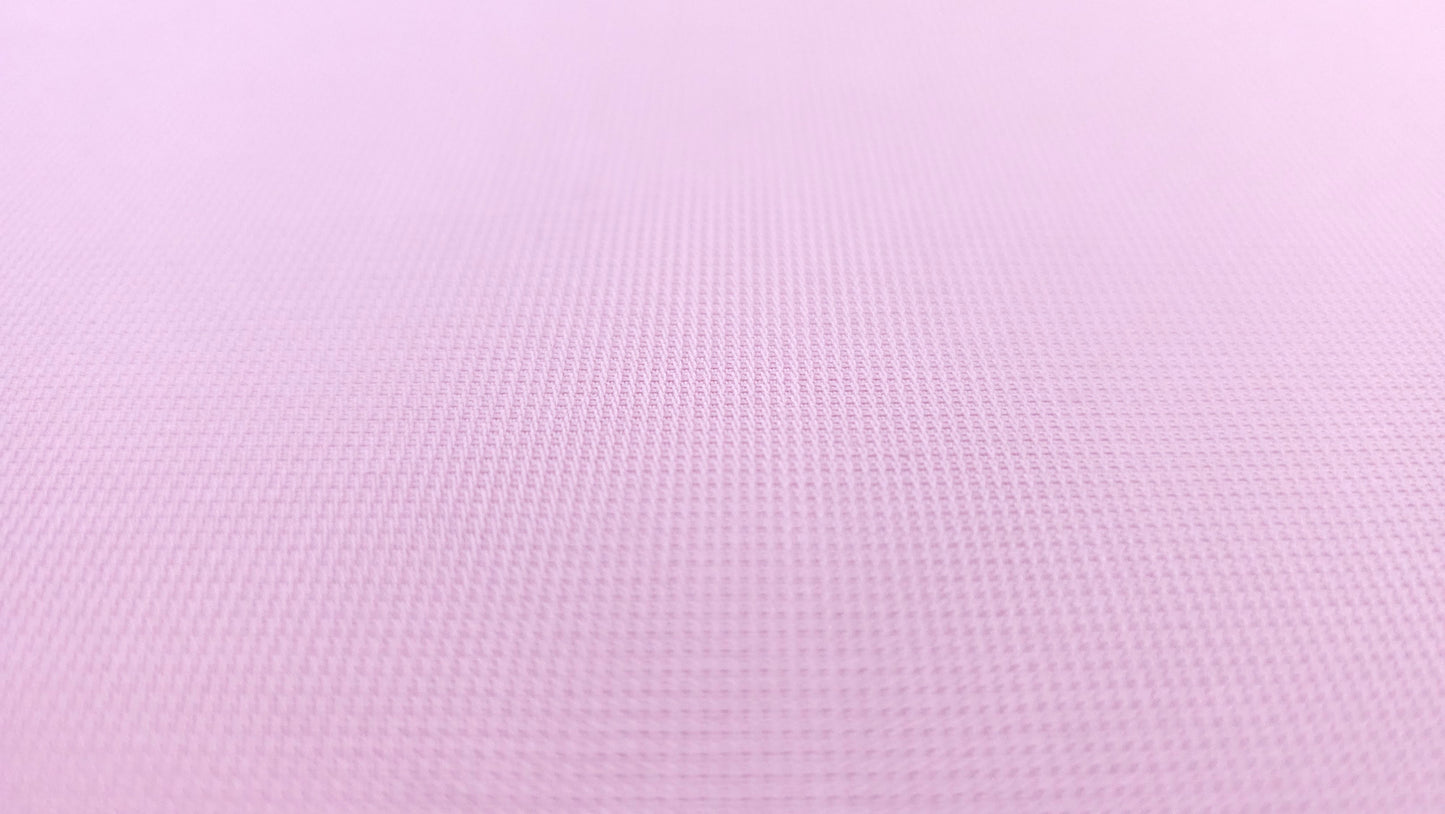 Bomuld Viskose Pique Pink