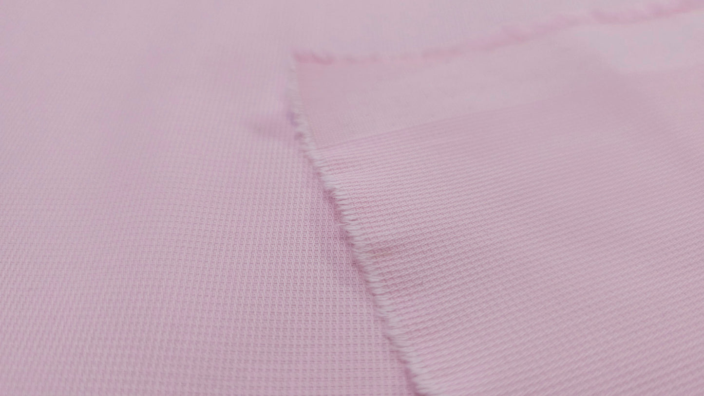 Bomuld Viskose Pique Pink
